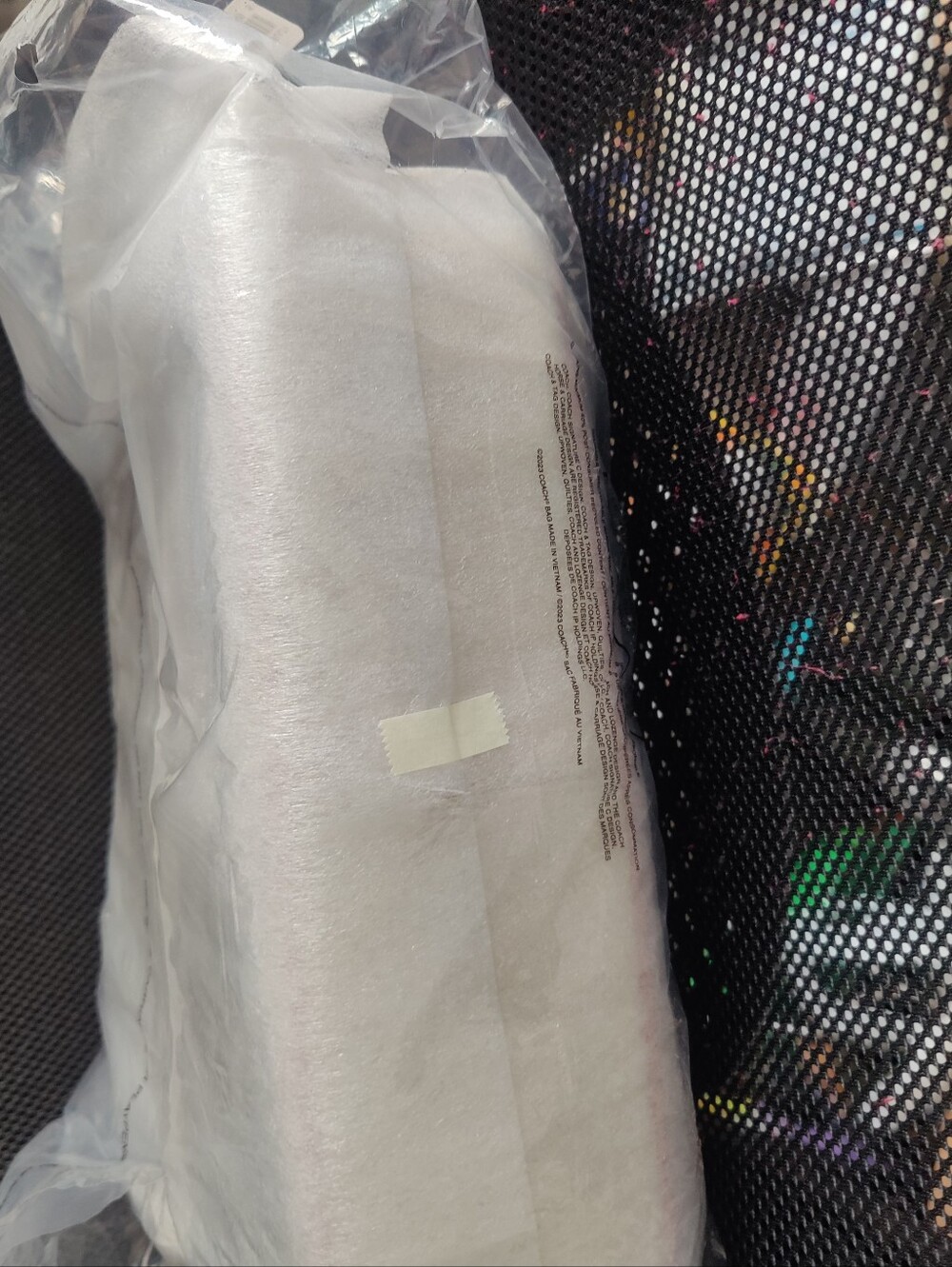 Coach Racer Bag – Ivory/Multi – NWT – Original Coach Wrap Intact - Picture 7 of 12